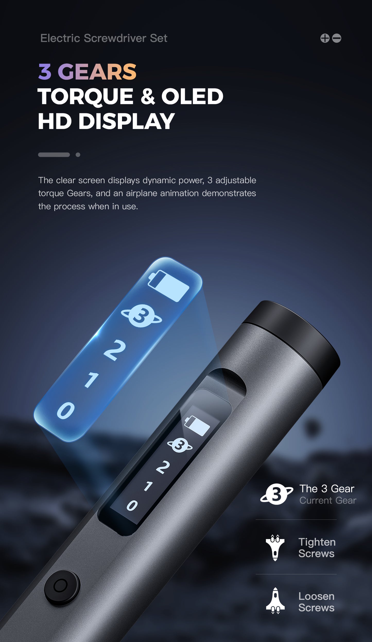 Liulon LL-ET62 62 In 1  Screwdriver Set With 3 Adjustable Gears